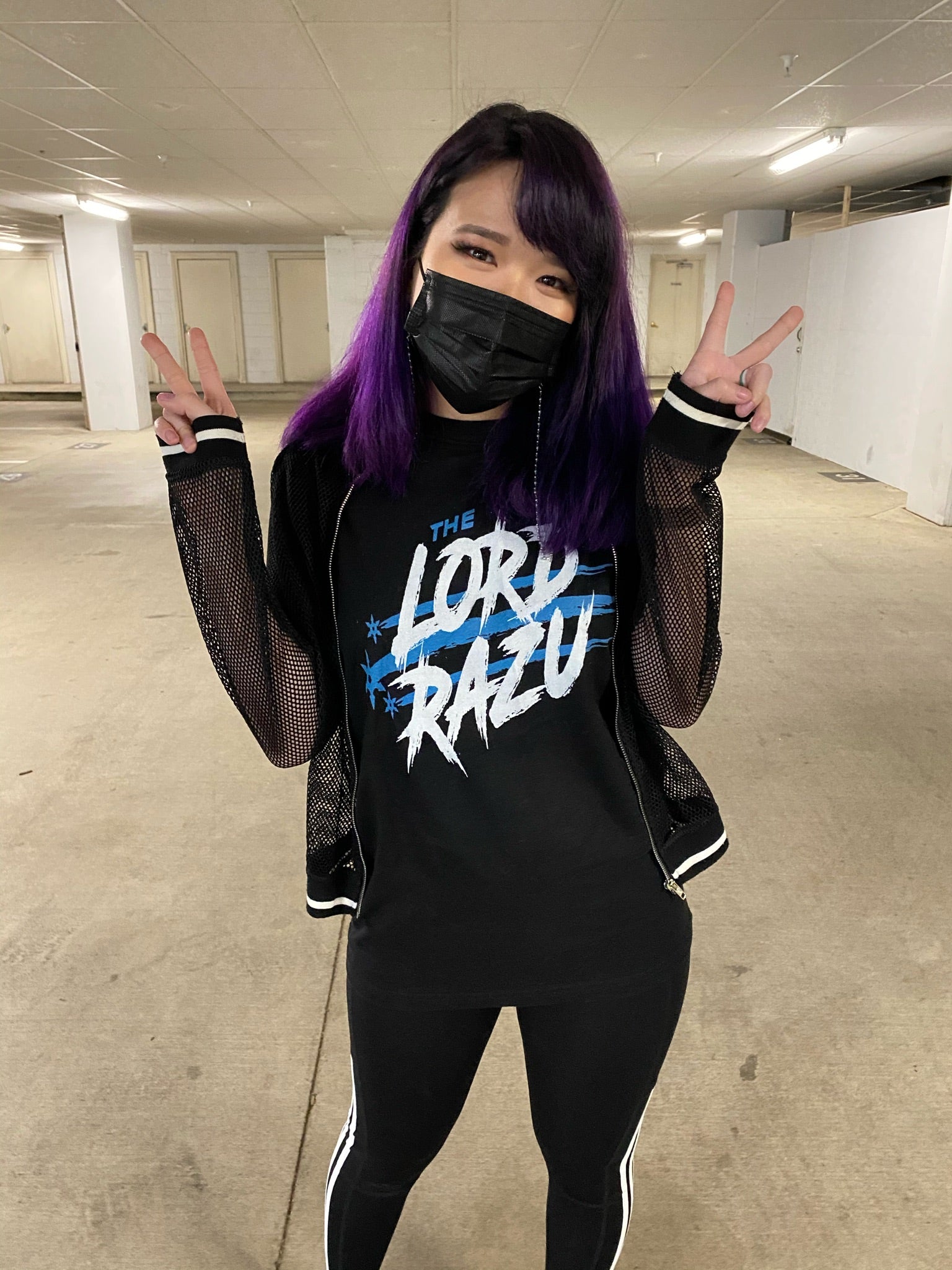 The Lord Razu community wearing archive merch