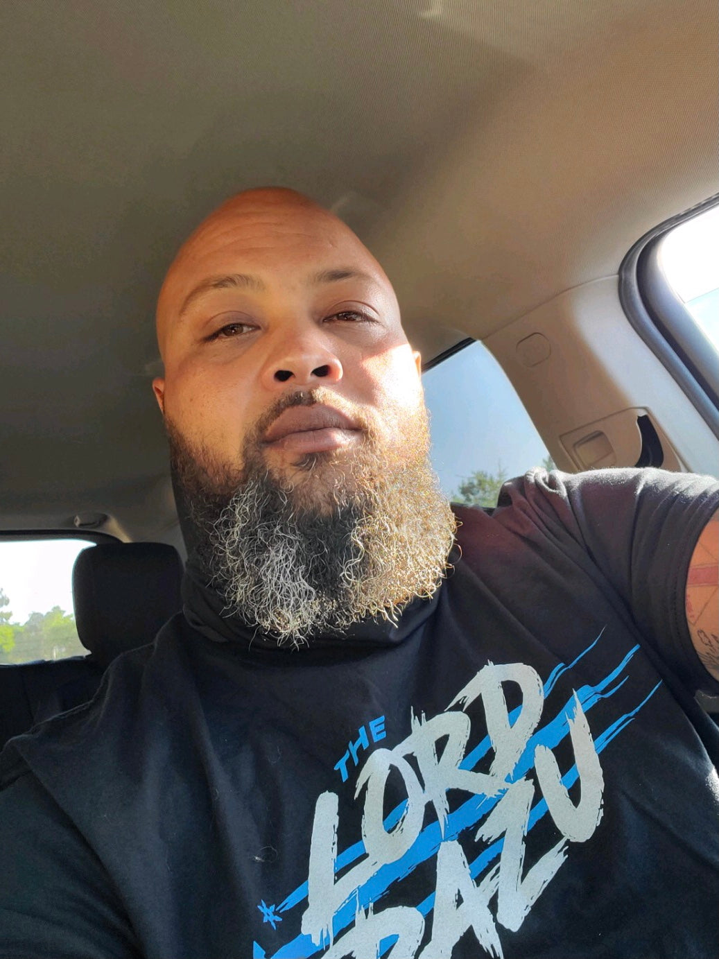 The Lord Razu community wearing archive merch